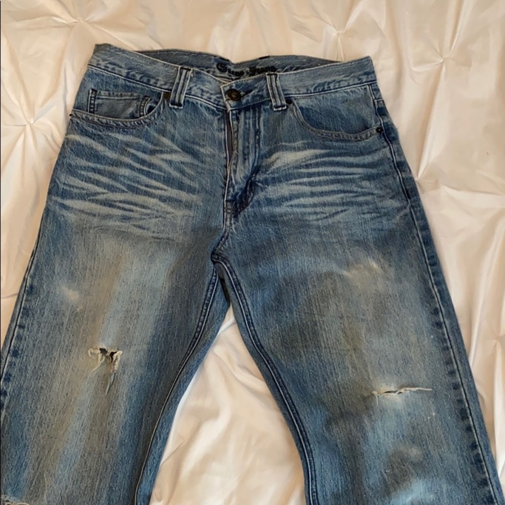 Men’s Guess Jeans, flap pocket, distressed 33x33